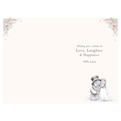 Congratulations Me to You Bear Wedding Day Card Extra Image 1